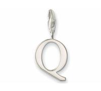 Thomas Sabo Damen Charm-Anhänger Buchstabe A-Z Charm Club Geschwärzt 925 Sterling Silber, Buchstabe Q