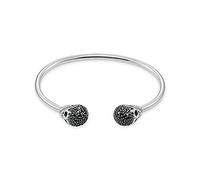 Thomas Sabo Rebel at Heart Armband mit Totenkopf Pavé, 925 Sterlingsilber, 18cm, AR083-643-11-XL