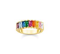 Thomas Sabo TR2404-996-7 Damen-Ring Goldfarben Bunte Steine 50/15.9