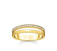 Thomas Sabo Ring doppel weiße Steine gold weiß TR2316-414-14-48
