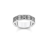 THOMAS SABO Ring facettierte Form 925 Sterlingsilber, Geschwärzt