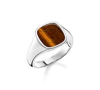 THOMAS SABO Ring klassisch Tigerauge 925 Sterlingsilber