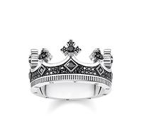 THOMAS SABO Ring Krone 925 Sterlingsilber, Geschwärzt