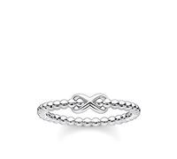 Thomas Sabo Schmuck TR2320-001-21 Silber-Ring für Damen Kugeln mit Unendlichkeitszeichen, 50/15,9