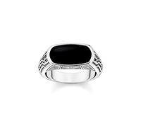 THOMAS SABO Ring Lebensweg schwarz 925 Sterlingsilber, Geschwärzt
