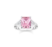 Thomas Sabo TR2362-051-9-50 Ring - Silber + Zirkonia - pink - Oktagon - Gr. 50