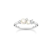 Thomas Sabo Charming Ring TR2368-167-14-56 Sterling Silber + Perle + Zirkonia - weiß - Gr. 56