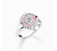 Thomas Sabo Ring - Siegelring mit Herz - TR2447-390-9 rosa