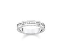 Thomas Sabo Damenring TR2254-051-14 925er Sterlingsilber mit weißen Pavé-Steinen Größe 54