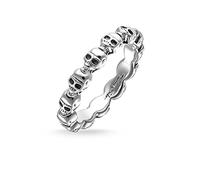 THOMAS SABO Ring Totenkopf, silber silberfarben