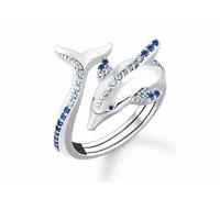 Thomas Sabo TR2384-644-1 Silberring Delfin mit Blauen Steinen 50/15.9