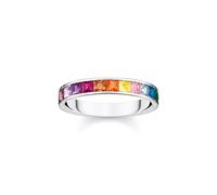 Thomas Sabo Schmuck TR2403-477-7 Damen-Ring Silber Bunte Steine 52/16.6