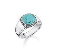 THOMAS SABO Ring türkis 925 Sterlingsilber, Geschwärzt