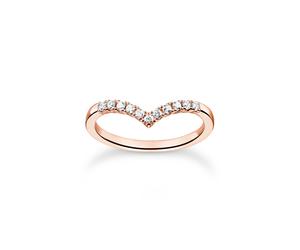 Thomas Sabo Ring - V-Shape - TR2394-416-14 roségold