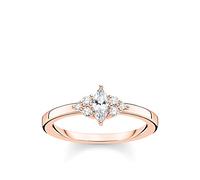 THOMAS SABO Ring Vintage weiße Steine roségold vergoldetes Silber TR2325-416-14-56