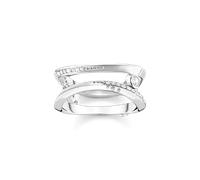 Thomas Sabo Ring Welle Mit Weißen Steinen Gr. 54