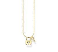 Thomas Sabo Kette Schloss Mit Schlüssel Gold Länge 45 Cm