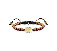 THOMAS SABO Sabo Unisex Armband Tree of Love Gold aus geschwärztem 925er Sterlingsilber mit 750er Gelbgold-Vergoldung, Gr. 15cm-22cm, A2048-894-2-L22V
