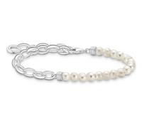 Thomas Sabo Schmuck Armband für Charms Silber und Weiße Perlen A2098-082-14-L17