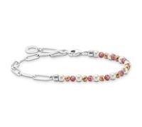 Thomas Sabo Schmuck A2099-350-7 Charm-Armband Silber und Bunte Beads 17 cm