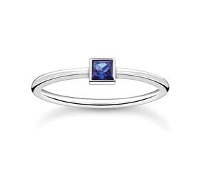 Thomas Sabo Schmuck Silberring für Damen Blauer Stein TR2395-699-32