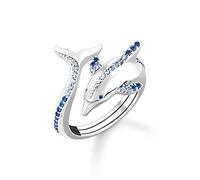 Thomas Sabo Ring TR2384-644-1-54 Delfin Sterling Silber geschw. - synth. Spinell - Zirkonia - Gr. 54