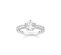 Thomas Sabo Damenring TR2440-051-14-56 – 925er Silber Zirkonia (weiß) – Gr. 56