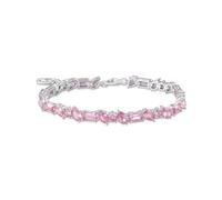 Thomas Sabo A2144-051-9-L19V Damen Tennisarmband mit pinken Steinen Silber