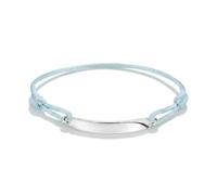 Armband THOMAS SABO "Together Textilarmband" Gr. 24, silberfarben, hellblau, Armbänder, Damen, 24, Silber 925 (recycelt) Textil, Silber 925 (recycelt), Textil, Armband (28639962-24) silberfarben, hell