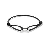 Thomas Sabo Armband Connect C1210-001-11-L24V Textilarmband schwarz 925 Sterling Silber Damen