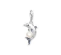 Thomas Sabo charm 1889-664-7 Delfin mit Perle - Sterling Silber geschw. - Emaille