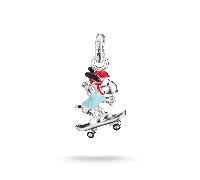 Thomas Sabo Charm - Peanuts™ Snoopy auf Skateboard - CC1346-664-7 silber