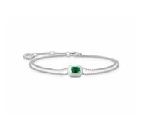 THOMAS SABO - Thomas Sabo Armband mit grünem Stein - - Accessories - Damen - Grau - ONE SIZE