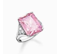 Thomas Sabo TR2339-051-9-48 Ring - Silber + Zirkonia - pink - Oktagon - Gr. 48