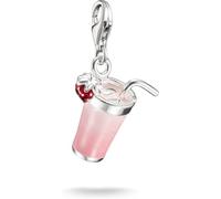 Charm-Einhänger THOMAS SABO "Charm Pink Matcha - Original", silberfarben, rosa, rot, Charms, Damen, Silber 925 (recycelt), Emaille (13839234-0) silberfarben, rosa, rot