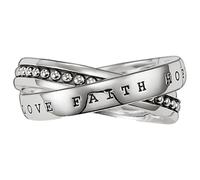 Thomas Sabo Mehrfachring Glaube, Liebe, Hoffnung silberfarben TR1930-001-12-68