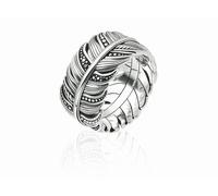 THOMAS SABO Ring Feder Pavé 925 Sterlingsilber, Geschwärzt
