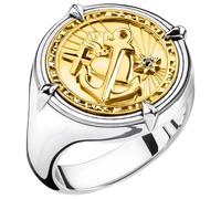 THOMAS SABO Silberring »Glaube, Liebe, Hoffnung, TR2246-849-39-48, 50, 51, 52, 54, 56, 58, 60, 62, 64, 66, 68«, mit Zirkonia, gold