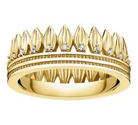 Thomas Sabo TR2282-414-14 Ring für Damen Krone Blätter goldfarben 56/17.8