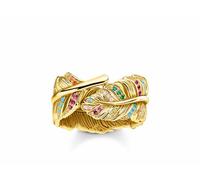 Thomas Sabo TR2284-488-7 Ring Damen Feder Sterling-Silber Vergoldet Gr. 54