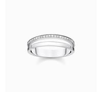 Thomas Sabo TR2316-051-14 Ring Damen Doppel Weiße Steine Silber Gr. 58