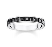 Thomas Sabo TR2358-643-11 Damen-Bandring Schwarze Steine 52/16.6