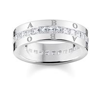 THOMAS SABO Bandring weiße Steine Pavé silber 925 Sterlingsilber