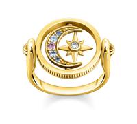 Thomas Sabo Ring TR2377-959-7-50 Sterling Silber - verg. Gelbgold + Glas-Keramik + Zirkonia - Gr. 50
