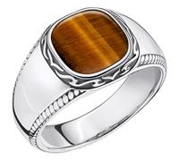 Thomas Sabo Herrenring TR2388-826-2-64 Sterling Silber geschw. - Tigerauge - Gr. 64