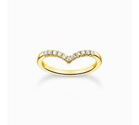 Thomas Sabo Ring TR2394-414-14-50 Sterling Silber - vergoldet Gelbgold - Zirkonia - Gr. 50