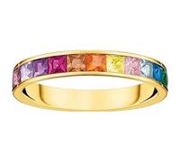 Thomas Sabo TR2403-996-7 Damenring Bunte Steine Goldfarben 52/16.6