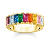Thomas Sabo TR2404-996-7 Damen-Ring Goldfarben Bunte Steine 50/15.9