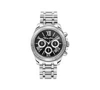 THOMAS SABO Uhr Divine Chrono mit Zifferblatt in Schwarz silberfarben Edelstahl, Edelstahl Silberfarben