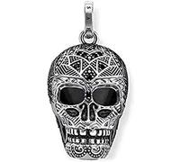 THOMAS SABO Unisex-Anhänger Rebel at Heart 925 Silber Zirkonia schwarz - PE752-643-11